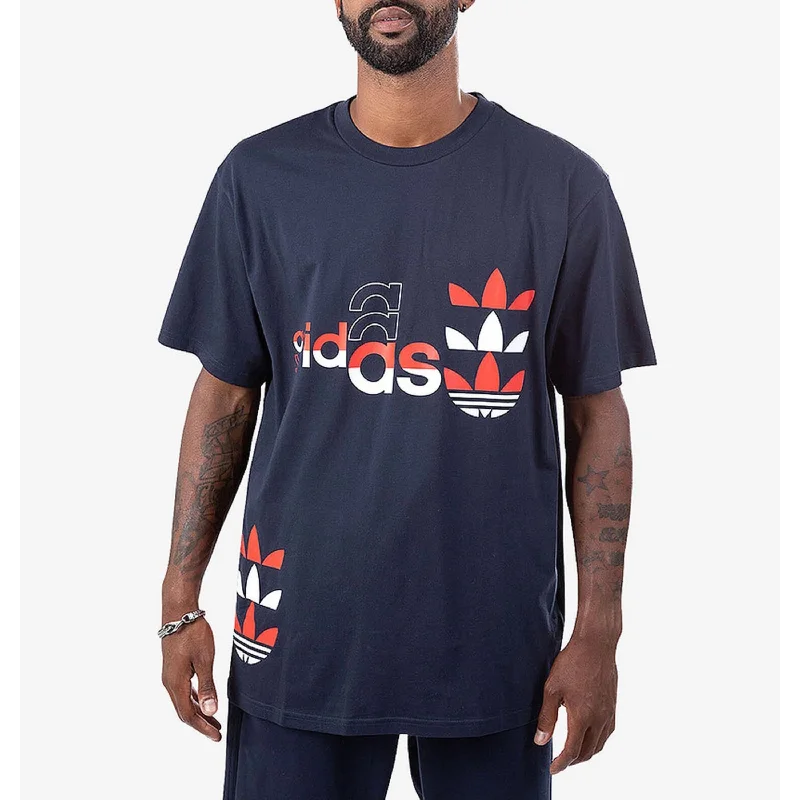 Adidas Logo Play Short Sleeve Tee Legend Ink  H31320 Men's