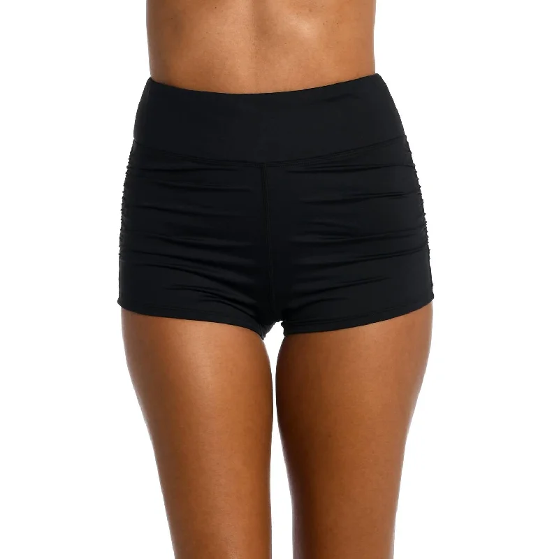 Island Goddess Surf Shorts In Black