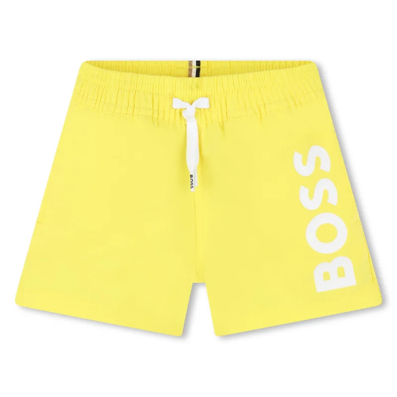 Yellow Logo Swim Shorts