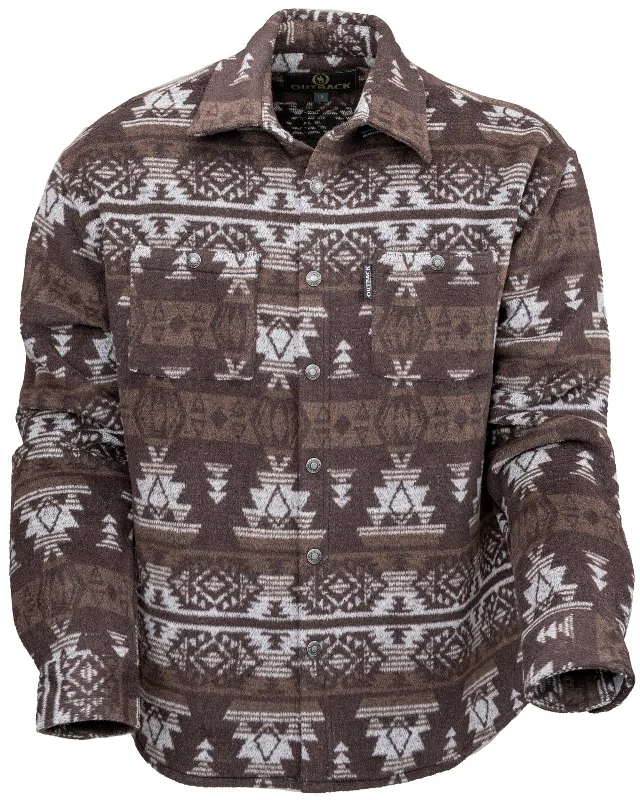 Men's Hudson Shirt Jacket - Brown Aztec