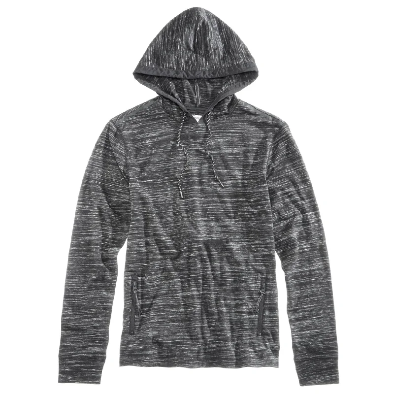 Univibe Mens Dougies Streaked Hoodie Sweatshirt, Black, XX-Large