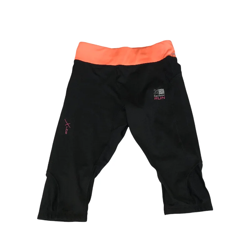 Karrimor Run Black Cropped Sport Leggings Shorts Age 11