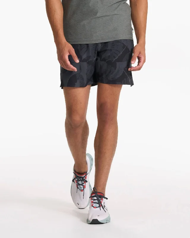 Trail Short In Charcoal Deco