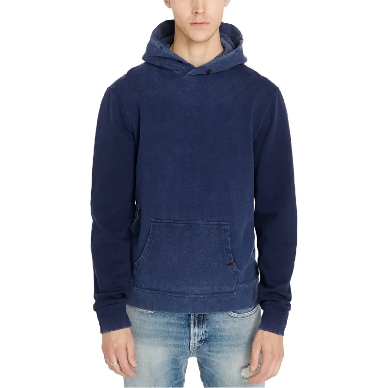 Buffalo David Bitton Mens Hooded Hoodie Sweatshirt, Blue, XX-Large