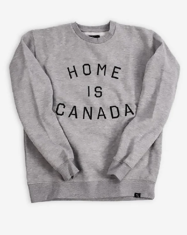 Peace Collective Home Is Canada Crewneck Sweatshirt - Womens - Grey