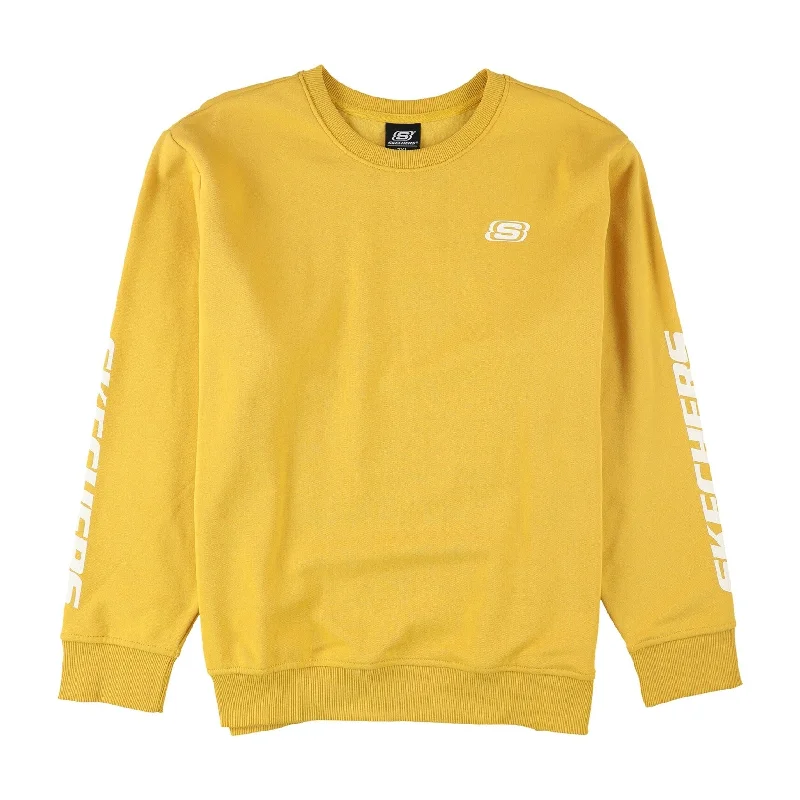 Skechers Mens Heritage II Sweatshirt, Yellow, XX-Large