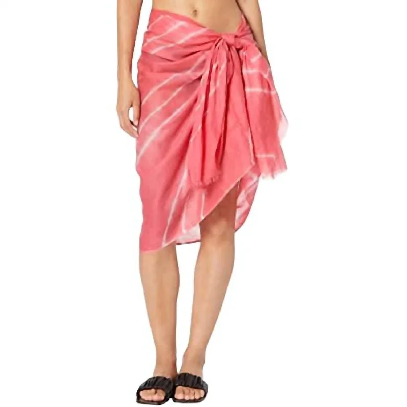 Tie Dye Sarong In Pink