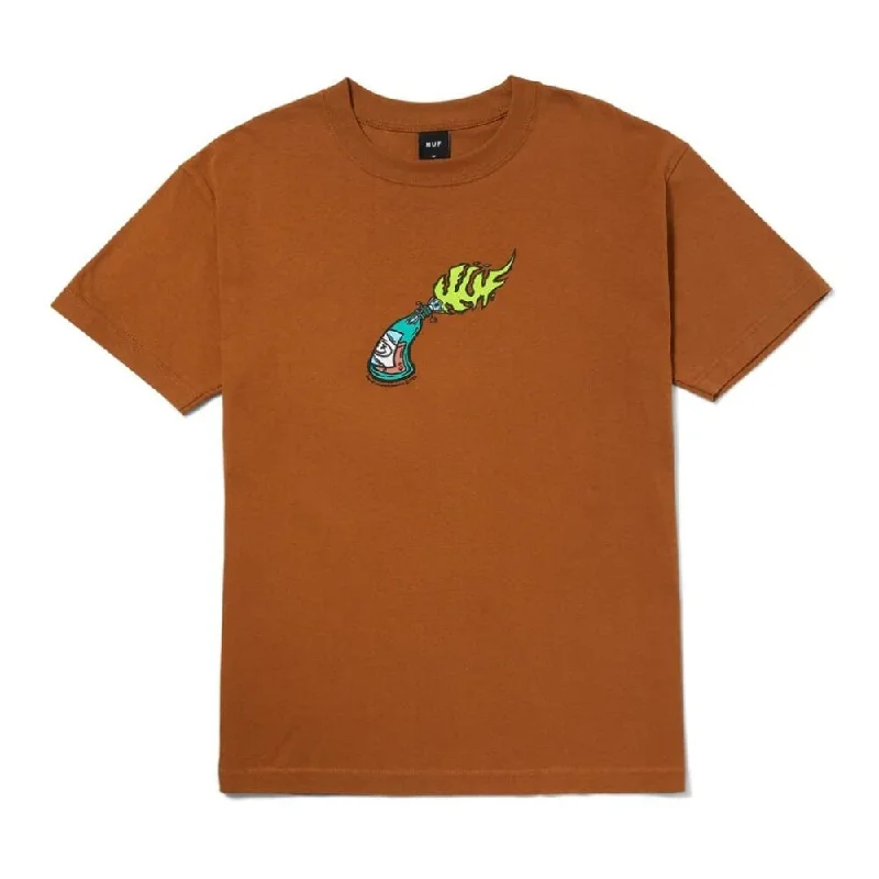 HUF Fire Starter Short Sleeve Tee Rubber  TS01947 Men's