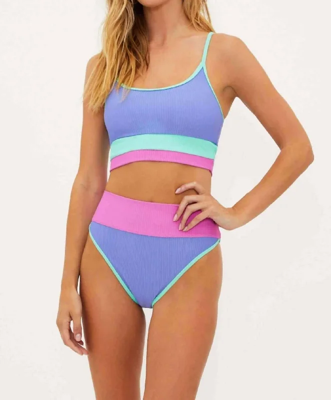 Eva Colorblock Bikini In High Tide