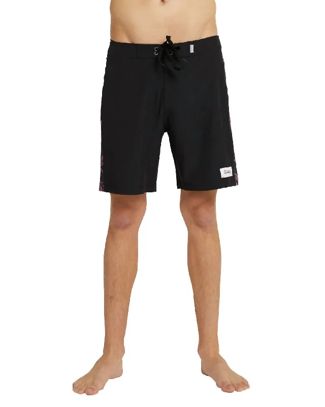 Men's Boardrider Boardshorts In Black Rum