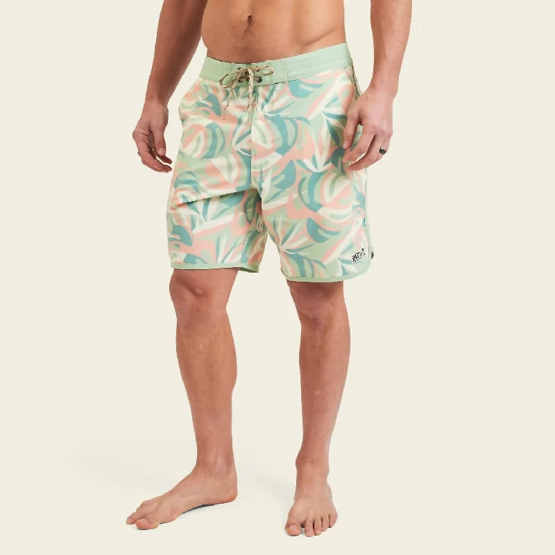 Bruja Monstera Mash Boardshorts In Sherbet