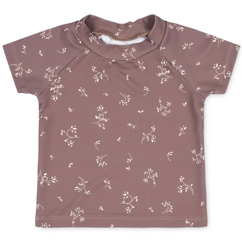 That's Mine Secret Garden Cocoa Print Sasha Swim T-shirt