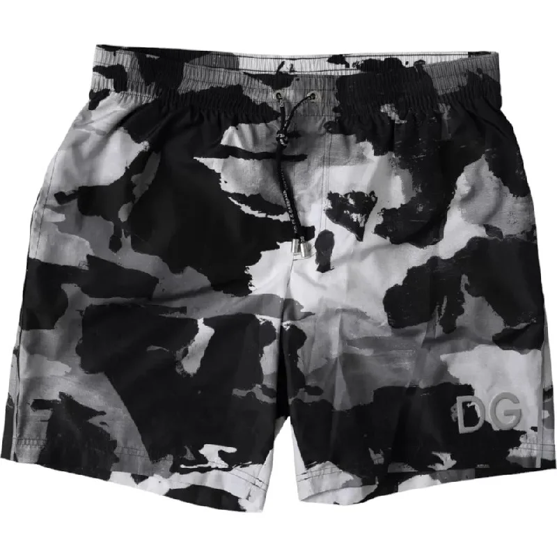 Dolce & Gabbana multi Camouflage DG Logo Beachwear Shorts Men's Swimwear