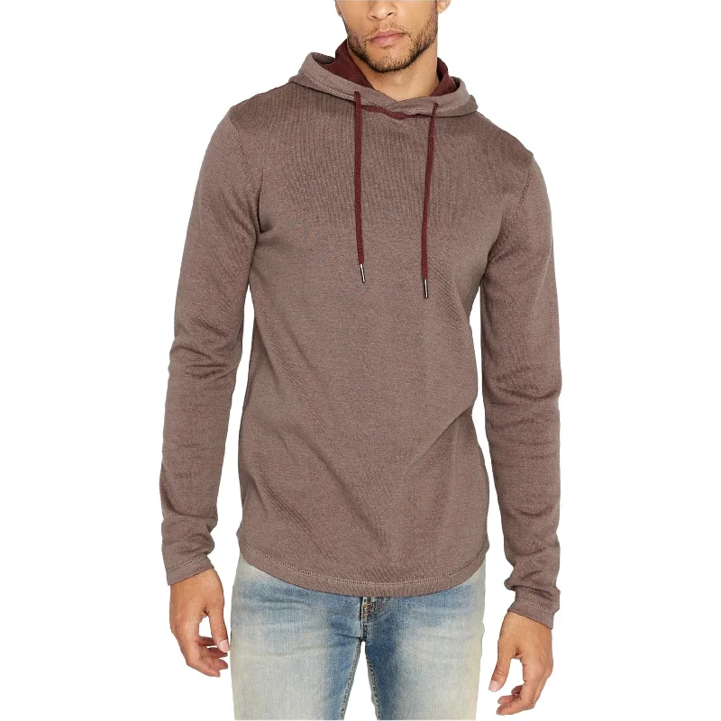 Buffalo David Bitton Mens Wodoub Hoodie Sweatshirt, Brown, XX-Large