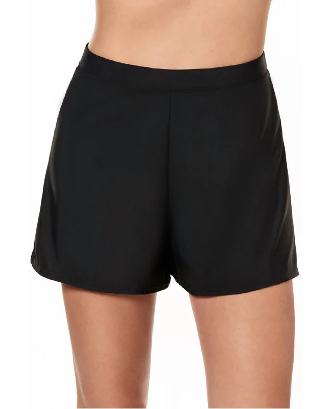 Loose Swim Shorts In Black