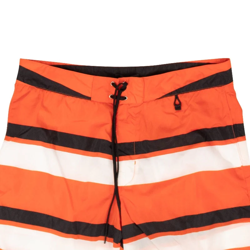 Prada Striped Swim Shorts - Orange