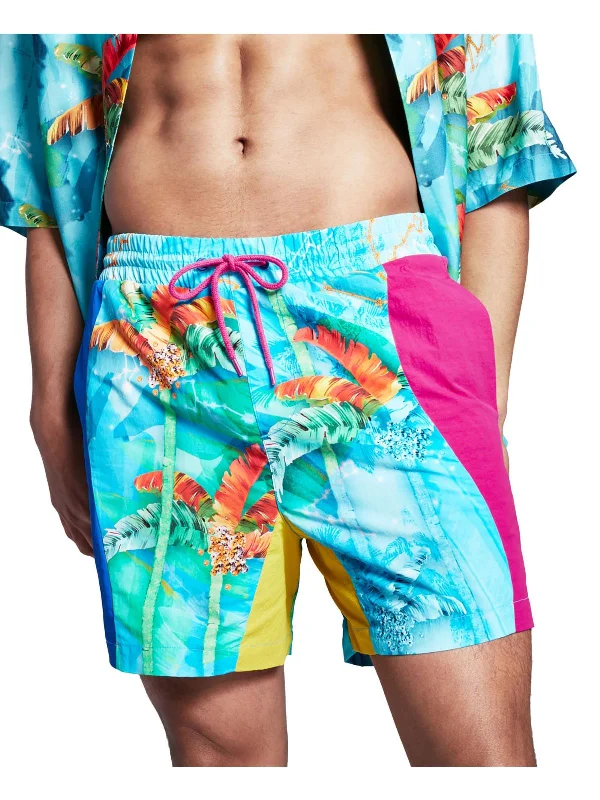 Mens Printed Board Short Swim Trunks