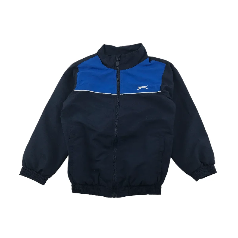 Slazenger Light Jacket Age 5 Navy and Blue Sports Bomber