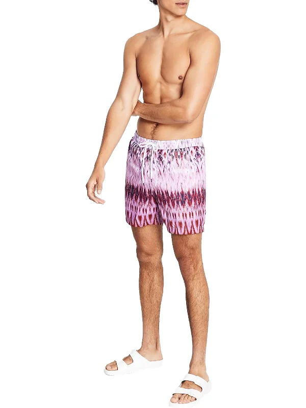 Mens Board Short Drawstring Swim Trunks