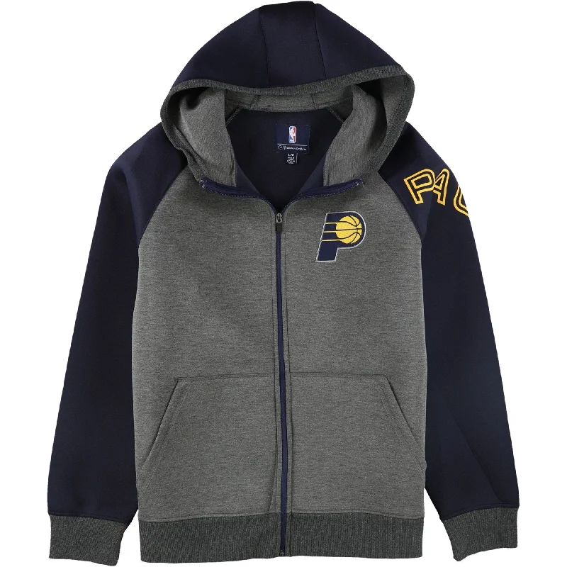 G-III Sports Mens Indiana Pacers Scuba Hoodie Sweatshirt, Grey, Large