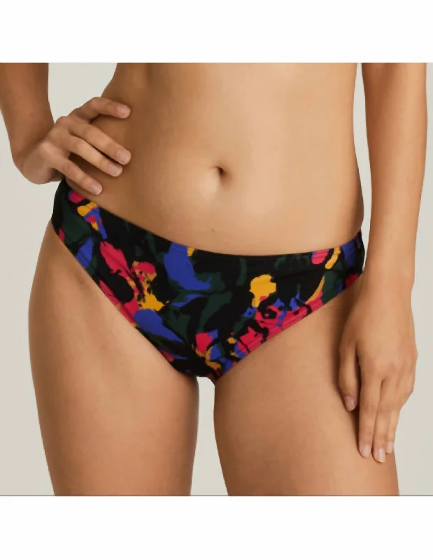 Oasis Bikini Brief Rio In Black Cactus