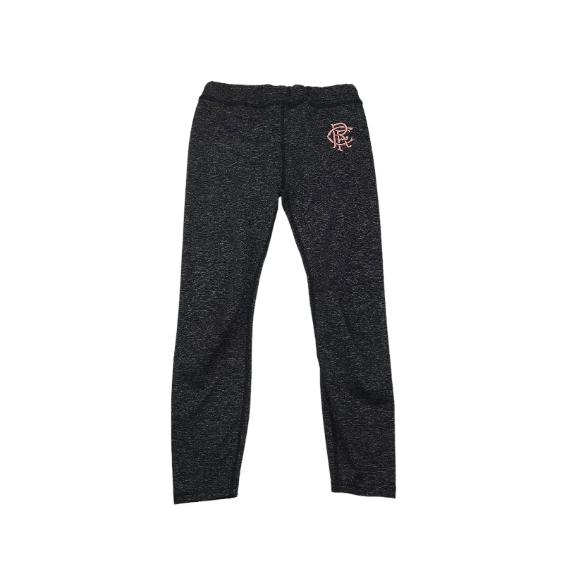 Rangers FC Grey Pink Logo Sports Leggings Age 11