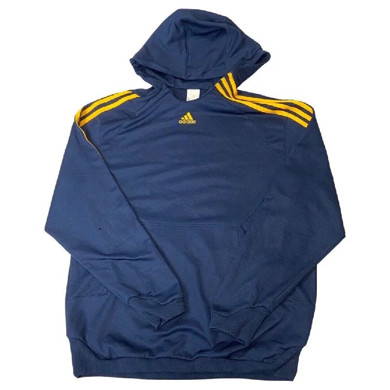 2007 Navy & Yellow Adidas LA Galaxy David Beckham #23 Hooded Sweatshirt Large