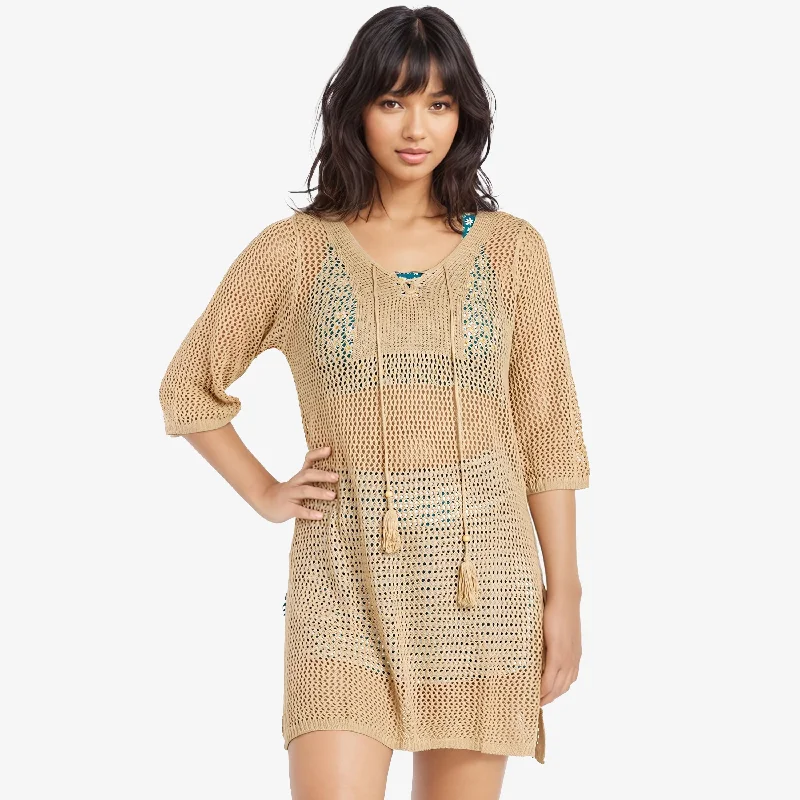 Women's Crochet Beach Cover Up Dress