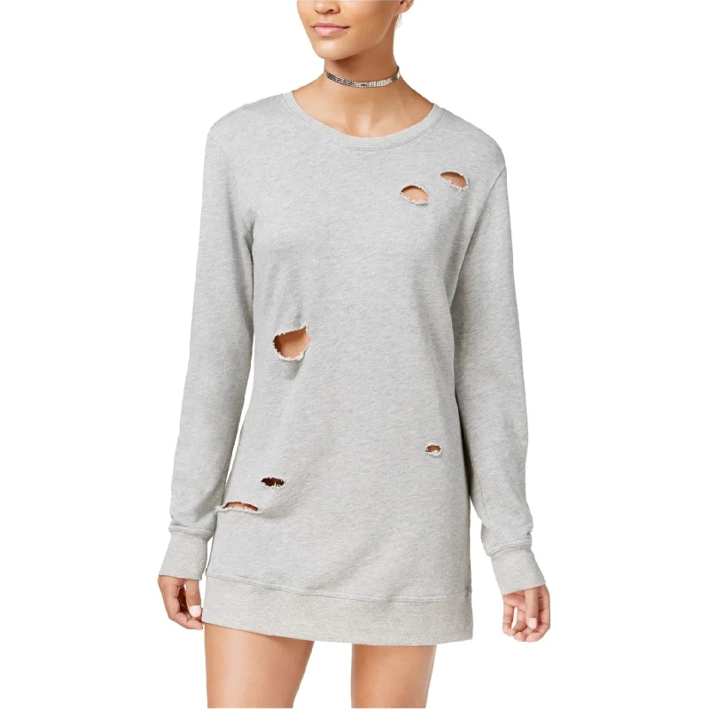 Material Girl Womens MixMatch Sweatshirt, Grey, XX-Small