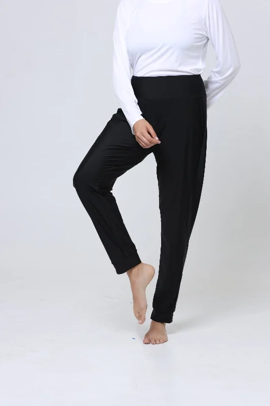 Loose Swim Pants Black