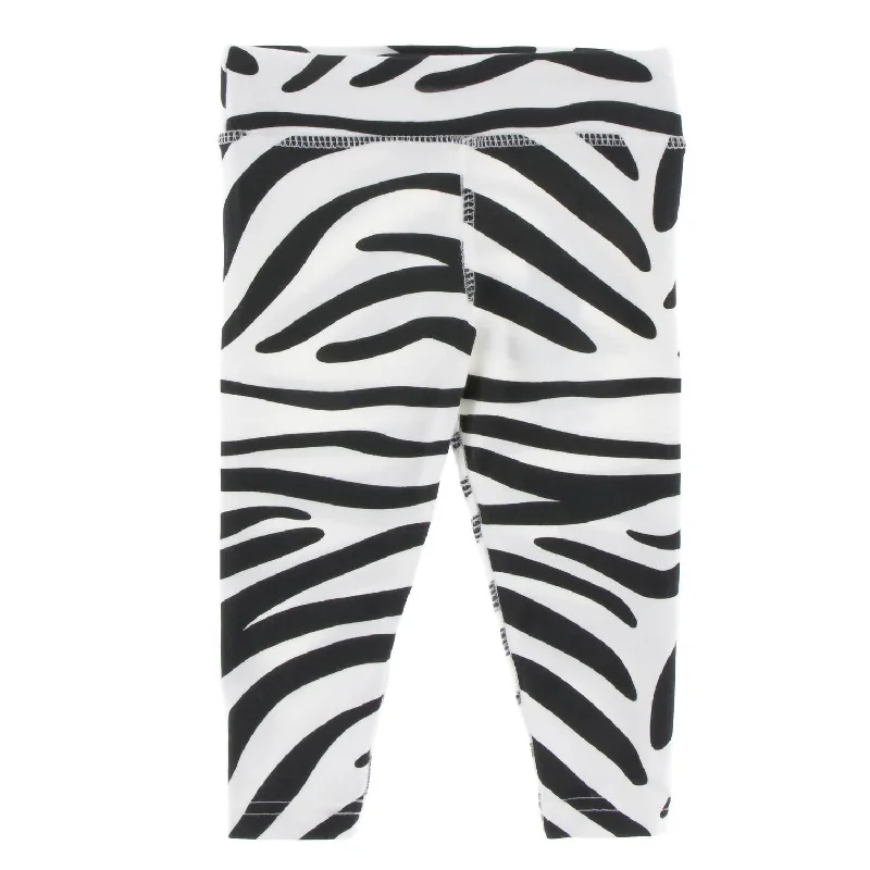 Women's Performance Jersey Legging In Natural Zebra Print