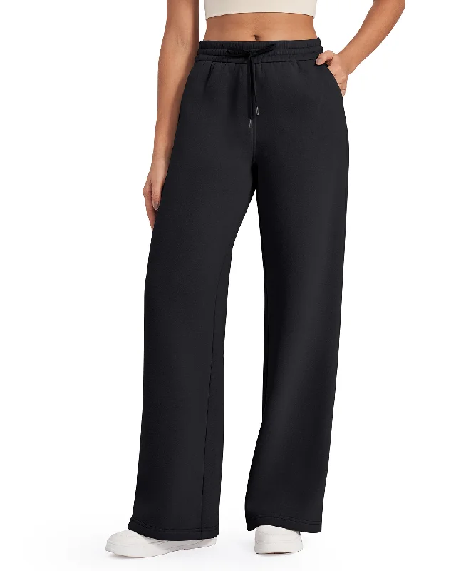 Fleece Lined Drawstring High-Waist Pants 29