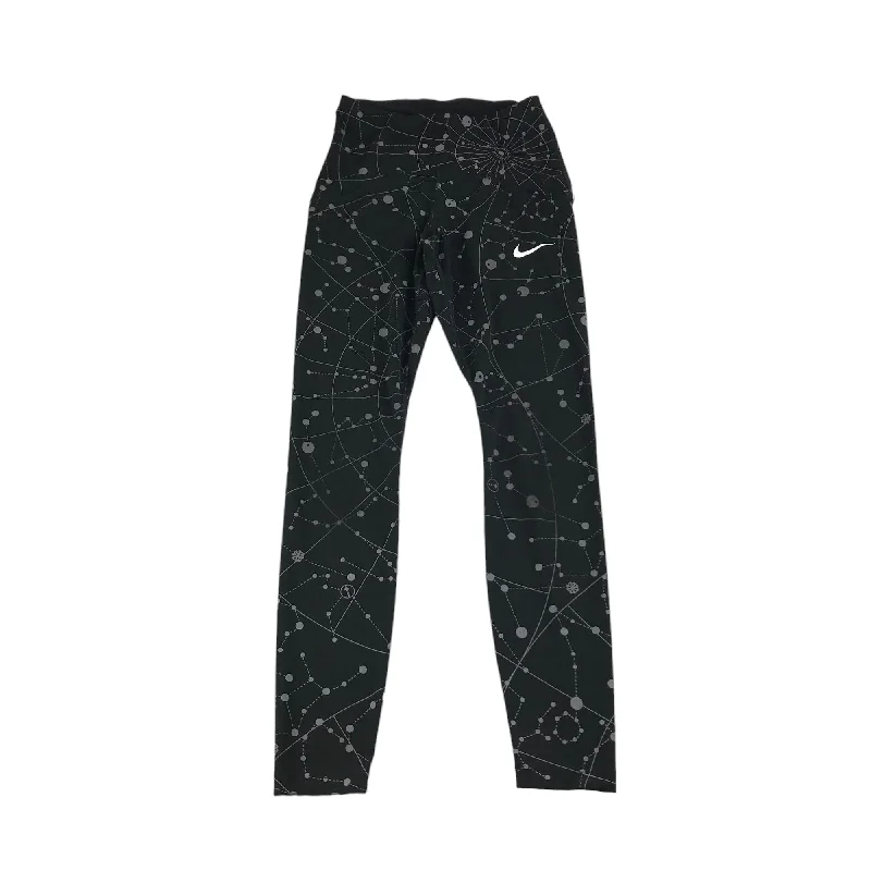 Nike Sport Leggings Size Adult XS Black Celestial Pattern