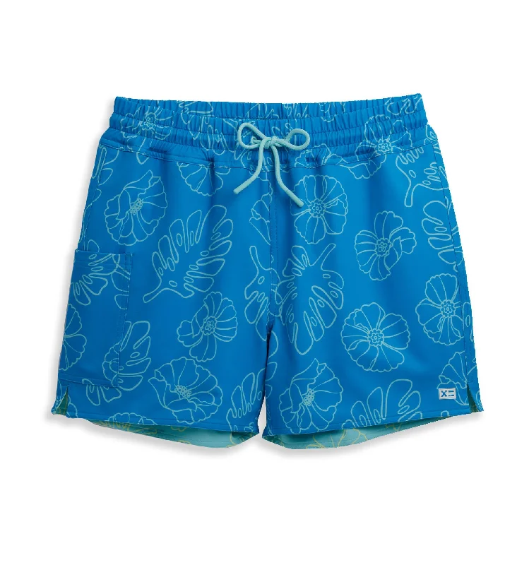 Swim 5" Reversible Board Short - Keep Palm