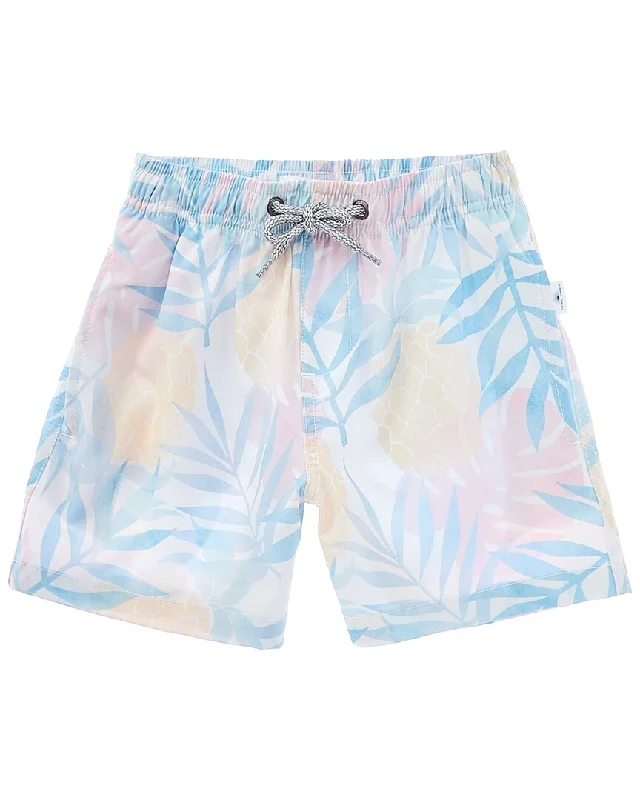 Vintage Summer 4-Way Stretch Volley Swim Short