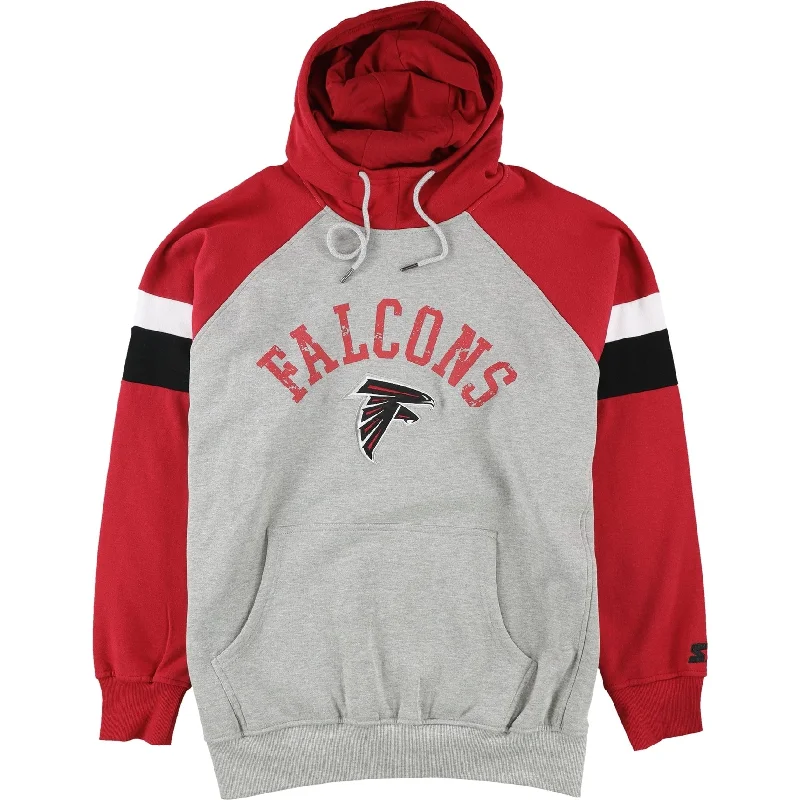 STARTER Mens Atlanta Falcons Hoodie Sweatshirt, Grey, XX-Large