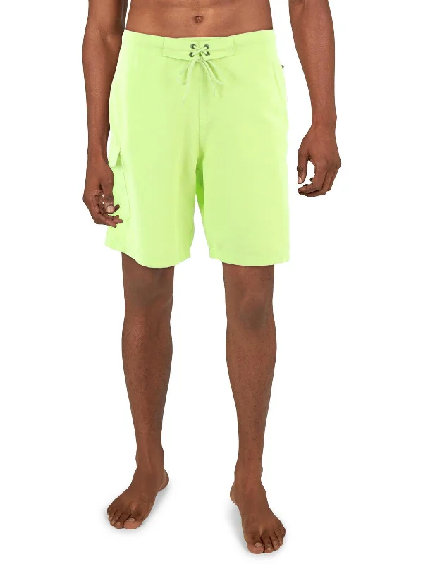 Mens 9" Inseam Board Shorts Swim Trunks