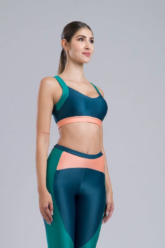 Fit Color Sport Bra - Dark Green