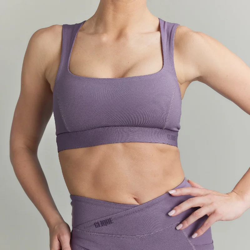 CLQ Flex Square Neck Bra - Mauve