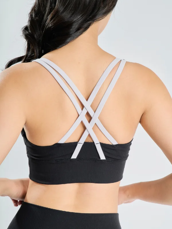 Power Fit *Ribbed Sports Bra