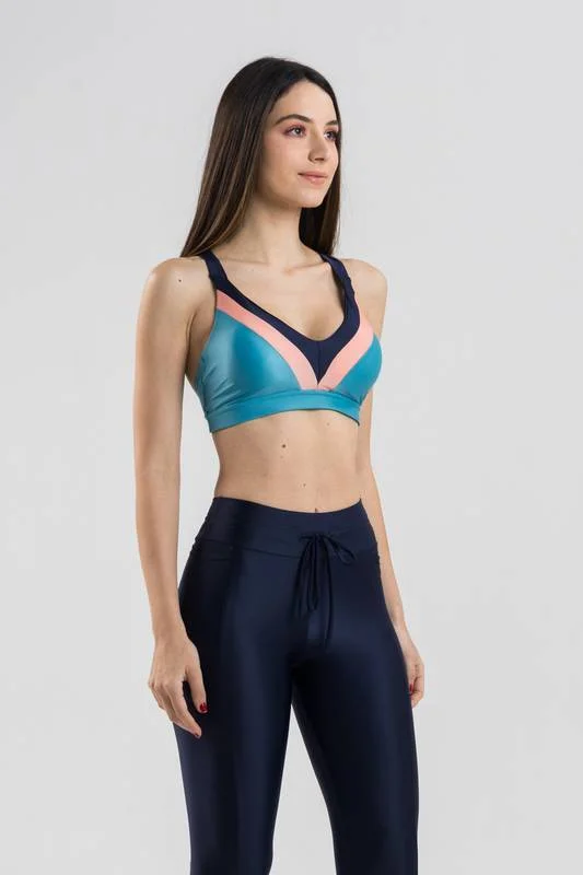 Retrofit Sport Bra - Navy Blue