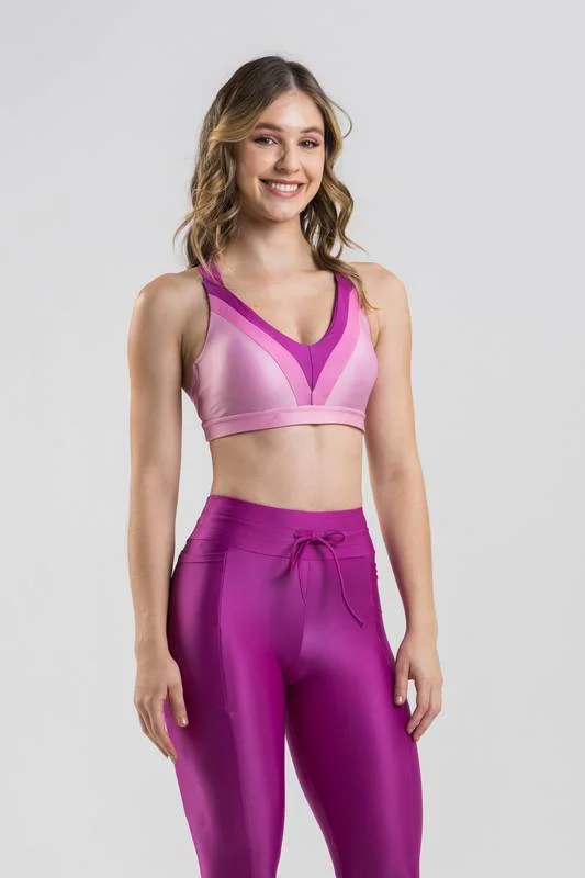 Retrofit Sport Bra - Pink